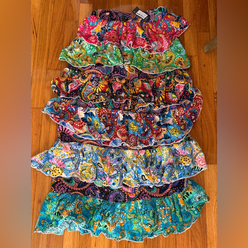 PrettyLittleThing Colorful Paisley Mini Skirt